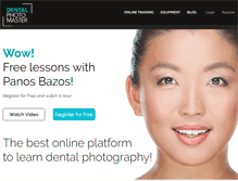 Tablet Screenshot of dentalphotomaster.com